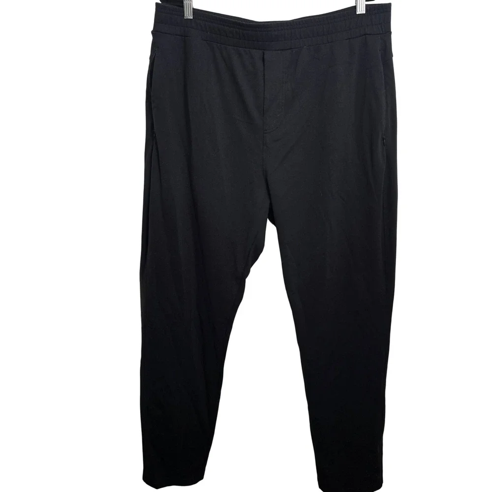Public Rec All Day Every Day‎ Pants Mens 40x34 Black Athletic Tapered Trousers